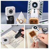 Cute Robot Shape Correction Tape Stain Spot Covering Tape Kawaii White Out Corrector Student Error Correction Tool Stationery Correction Liquid Pens