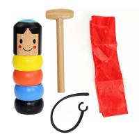 [Chinatera] Tik Tok Street Stage Trick Comedy Magic Props Not Scattered Small Wooden Puppet Toy