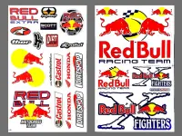 สติ๊กเกอร์แต่งรถ RED BULL RACING TEAM FIGHTERS  รถมอเตอร์ไซค์ บิ๊กไบค์ รถซิ่ง สติ๊กเกอร์ติดกระจก แต่งรถรถยนต์ รถกระบะ ติดหมวกกันน็อค จำนวน 2 แผ่น