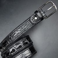 hyfvbujh✉♗  Authentic Knitted Border Businessmen Waist With Buckle Male Belts