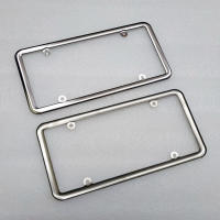 USA Car License Plate Frame Car License Plate Frame Number Plate Holder Vehicles Standard License Plate fit for USA Canada 2 Pcs