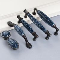 Ceramic Cabinet Handles Vintage Drawer Knobs Wardrobe Door Handles European Furniture Handle Hardware Door Hardware Locks