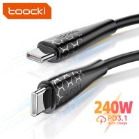 Toocki 240W USB C ไปยังสายเคเบิล Type C สำหรับ3.1 13 12 PD ชาร์จเร็วสายสายชาร์จ Type -C สำหรับ Realme S23 Poco