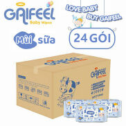 Set 80 khăn giấy ướt GAIFEEL khăn ướt 24 1HP cao cấp tiện lợi dễ sử dụng
