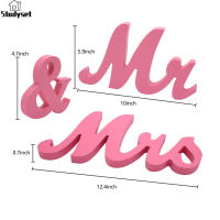 Studyset IN stock 1 Set Wooden Mr And Mrs Letter Ornament Wedding Props Large Photography Props