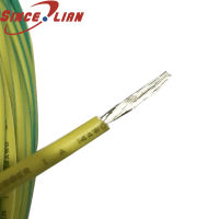 14AWG UL3135ยางไฟฟ้าสถิตสายสีเหลือง-สีเขียวยืดหยุ่นลวดสายไฟทองแดงดีบุก3KV ป้องกันสิ่งแวดล้อมสาย