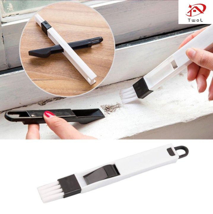 1pc Window Groove Lint Cleaning Brush, Window Track Cleaner Groove Brush,  Window Groove Cleaning Tool To Sweep The Groove Of The Small Brush Window Sl