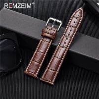 【CC】ஐﺴ✣  Calfskin Leather 18mm 20mm 22mm 24mm Watchband Men Accessories Buckle