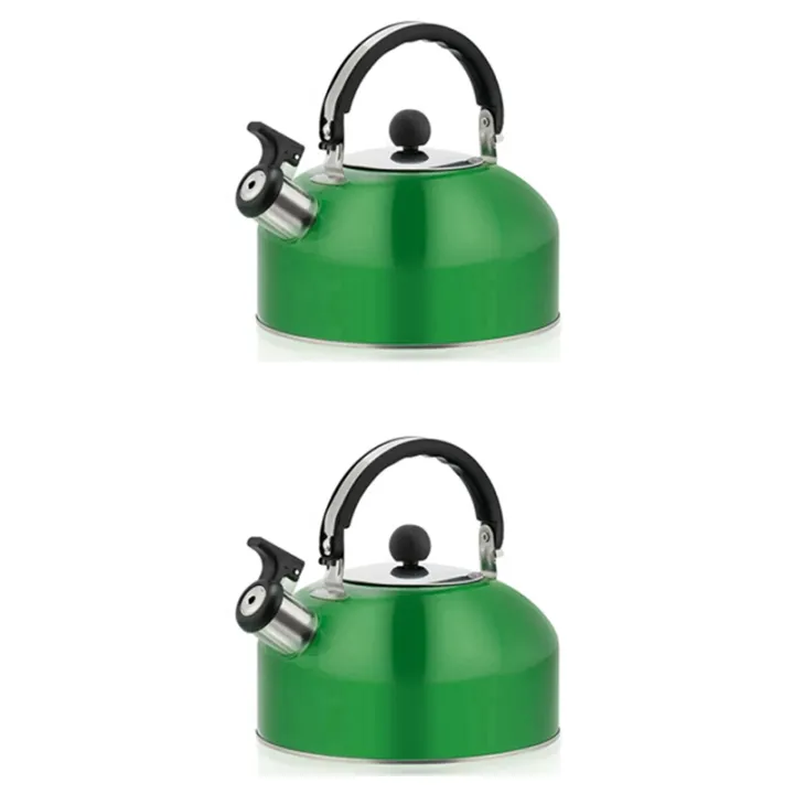 2X Home Whistling Kettle for Gas Stove 1.8L Stainless Steel Whistle Tea