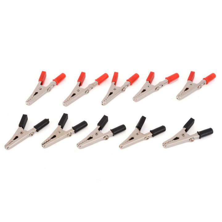 bokali-10pcs-สีดำ-สีแดง-10a-heavy-duty-จระเข้อลิเกเตอร์ที่หนีบคู่ตัวทดสอบ-สายไฟ