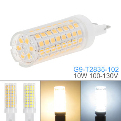 G9หรี่แสงได้110V ไฟ LED สีขาว/อบอุ่นสีขาว102 2835 SMD 10W โคมไฟซิลิโคนหลอดไฟข้าวโพด