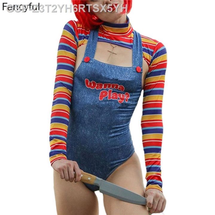 fato-de-boneca-assina-pesadelo-asustador-mullher-แฟนเทเซียฮาโลวีน-quer-jogar-traje-personagem-do-filme-boneca-chucky-2-peas-5xl