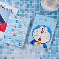 เคส TPU นิ่ม ลายการ์ตูนโดเรม่อน พร้อมขาตั้ง สําหรับ IPad Pro 11 10.2 2021 9.7 5th 6th Gen Air 1 2 3 10.5 mini 1 2 3 4 5