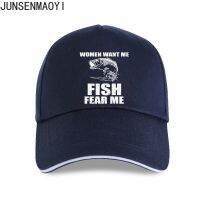 M1KX 【In stock】2022 New Women Want Me, Fish Fear Me Fishes Baseball cap Summer Print Man Cotton Unisex Baseball Caps Snapback Hats