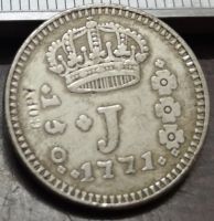 【Versatile】 1771 Brazil 150 Reis Silver Copy