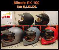 หมวก​กัน​น็อค​ Bilmola RX-100 มีแว่นตา สไตส์วินเทจคลาสสิก Vintage Classic motocycle by JTM RIDER