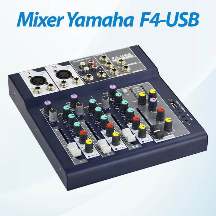 Mixer Yamaha F4USB, Kết nối USB 2.0, Bluetooth, Dùng Cho Tất Cả Các