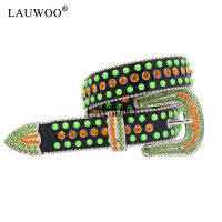 Bling Western Rhinestones Belts Cowgirl Diamond Strap Fashion Women Studded Ceinture Femme Luxury Purple Belt Cinto De Strass