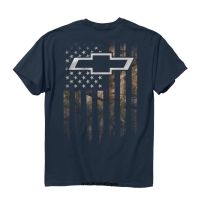 Men Funny Buck Wear Men Chevy Chevrolet Camo Accent Flag Blue Dusk tshirt Hot Sale