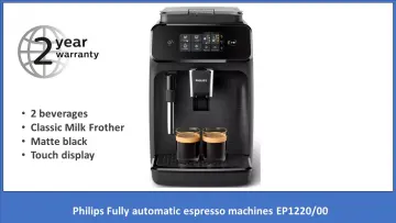 Philips 1200 Series Fully Automatic Espresso Machine with Milk Frother  Black EP1220/04 - Best Buy