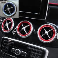 Angelguoguo 5 Pcs รถเครื่องปรับอากาศ Outlet ฝาครอบตกแต่งสติกเกอร์สำหรับ Mercedes Benz GLA CLA A B Class Essories