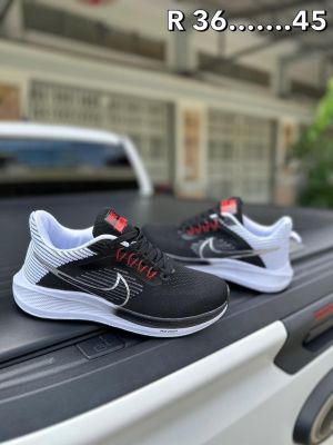 New Sneakers Men & Women รองเท้าผ้าใบ (ผู้หญิง-ผู้ชาย) ไนท์กี้ air zoom (สีดำขาว) น้ำหนักเบา พื้นนุ่ม