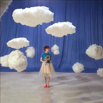 【YF】 Artificial Cotton Wedding Birthday Ceiling Indoor Room