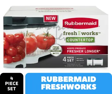 Rubbermaid 4pc Freshworks Set Green
