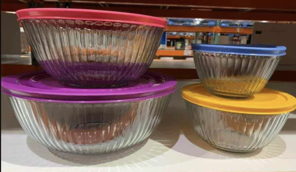 pyrex 4piece 100 years glass mixing bowl set limited edition