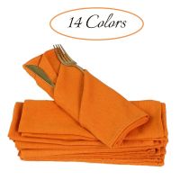 6 Pack Table Napkins Cloth Kitchen Tea Yellow Orange Color Towel for Wedding 18 X 12 Inches Durable Reusable for Family Dinners Nails Screws Fasteners