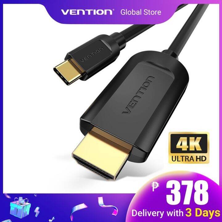 Vention Type-C To Hdmi 4k Converter Usb Adapter For Cellphone Tv Video