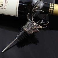 Deer Head Wine Pourer Jagermeister Wine Mouth Decanter Shaker Dinning Bar Tools Zinc Alloy Material Electroplating Craft Retro