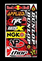 DUNLOP NGK สติ๊กเกอร์แต่งรถมอเตอร์ไซค์ บิ๊กไบค์ ATV หมวกกันน็อค รถยนต์ สติ๊กเกอร์เคลือบเงาคุณภาพดี