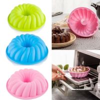 【Ready Stock】 ◄✘ C14 5 Spiral Silicone Cake Mold Pan Muffin Chocolate Pizza Pastry Baking Tray Mould