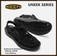【จัดส่งฟรี】KEEN UNEEK "BLACK/BLACK" รองเท้าผ้าใบ (เบอร์37-44) *จัดส่งฟรี เก็บเงินปลายทาง รับประกันเ รองเท้าผู้ชายและผู้หญิง