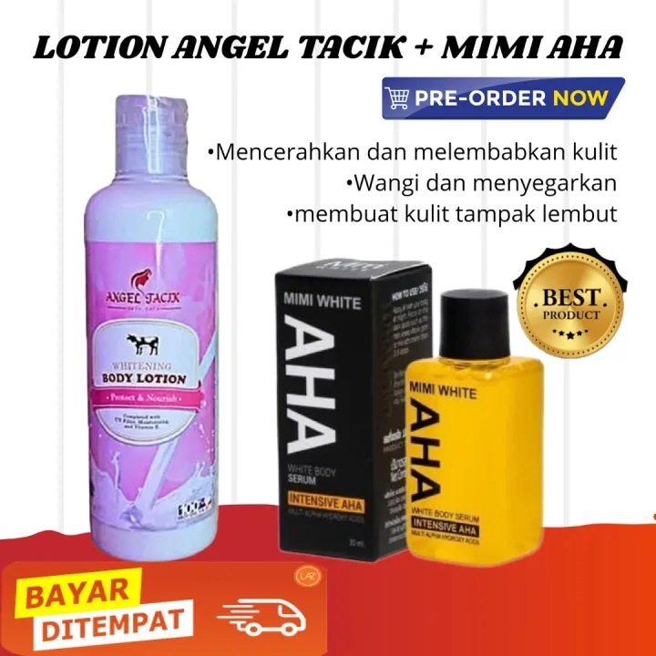 Body Lotion Angel Tacik + Mimi AHA White Lotion Angell Tacik Whitening Body Lotion Angell