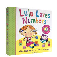 English original genuine Lulu loves numbers Lulu love numbers series of cognitive books reading materials childrens Enlightenment picture cardboard flipping books