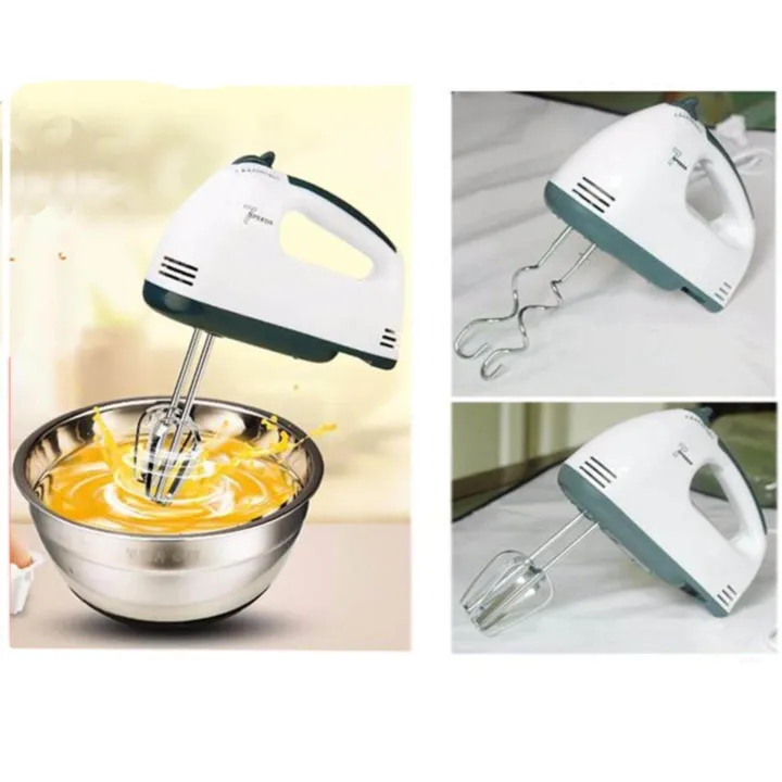 เครื่องผสมอาหาร เครื่องผสมแป้ง Scarlett England รุ่น HE133 Super Hand Mixer 7 Speed (white