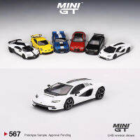 Pre-Order *** MINI GT 1:64รุ่นรถ Lambor Countach LPI800-4อัลลอยด์ Die-Cast Sport Vehicle #567สีขาว