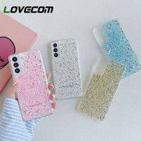 [Phone case]Bling Glitter Clear สำหรับ Samsung A72 A52 A32 A51 S21 S20 FE หมายเหตุ20 A22 4G A50นุ่มอีพ็อกซี่ Candy สีกันกระแทก