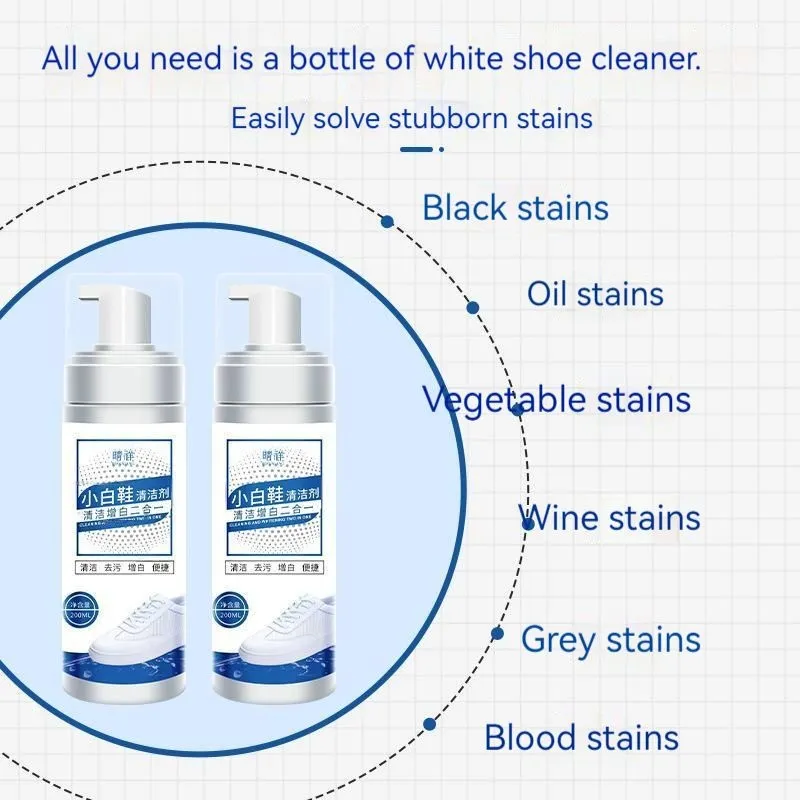 Shoe Cleaner White Shoes Cleaner Sneakers Shoe Cleaner Spray Shoe