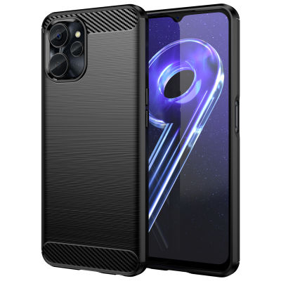 สำหรับ Realme 9i ฝาครอบเคสมือถือซิลิโคนนิ่ม5G Realme คาร์บอนไฟเบอร์กันกระแทก9i เคส5G