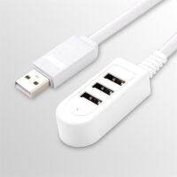 Sanhe 3พอร์ต USB 2.0 USB ไฮสปีดฮับ Splitter ฮับ USB สำหรับแล็ปท็อปคอมพิวเตอร์ตั้งโต๊ะอะแดปเตอร์