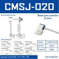 1ชิ้นเซ็นเซอร์สวิตช์แม่เหล็กสวิตช์อัตโนมัติ Cmsg Cmsh Cmsj Cmsj Cmse Dmsg Dmse Dmsj สายไฟสามสาย Npnp สัญญาณ Dmsg-Npn Dmsg-Pnp PN