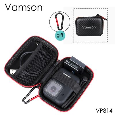 Vamson ใช้ได้กับ Gopro Hero 11/10/9/8/7/6/5พร้อมเคสขนาดเล็กกันกระแทกกล่องกันกระแทกเคสกระเป๋ากล้อง VP814
