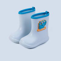 ใหม่ขายเด็กรองเท้าฝนสำหรับหนุ่มๆสาวๆ Rainboots ไดโนเสาร์เด็กรองเท้ายางตุ๊กตาอบอุ่นพีวีซีกันน้ำรองเท้าน้ำเด็ก ~