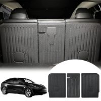 Rear Seat Back Cover Backrest Protector for Tesla Model Y 2020 2023 Trunk Anti-scratch Pad Anti-dirty Interior Mat with Velcro