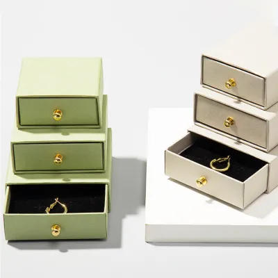 Sleek Necklace And Ring Storage Modern Jewelry Packaging Solution Stylish Jewelry Box Drawer Box Trendy Jewelry Packaging Elegant Necklace And Ring Box