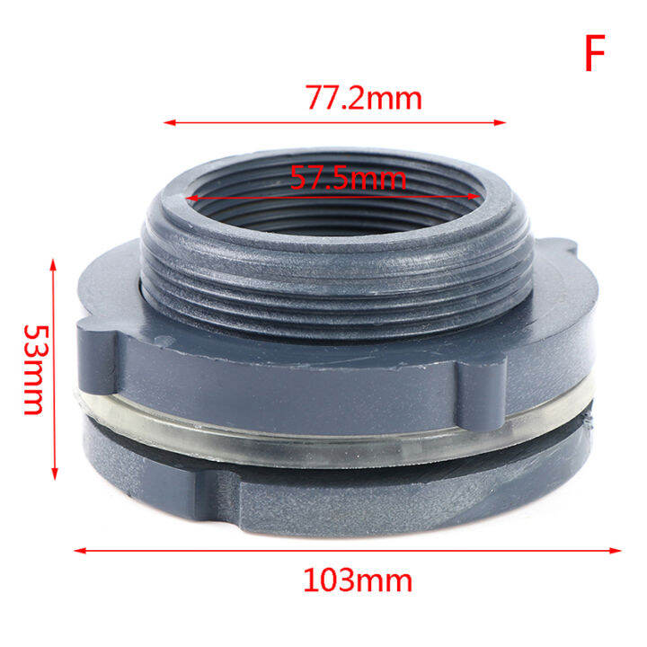 Ministar PVC Water Tank Connector Fish Tank Thread Connectors Water ...