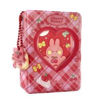 Cute 3 Inch Photocard Holder Mini Instax Photo Album 40 Pockets Kpop Idol Card Holder Photos Album with Heart Bear Pendant